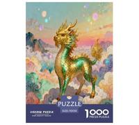 Kylin, Puzzle De 1000 Pièces, Détails Riches Et Couleurs Vives, Idéal pour Encadrement, pour 12 Ans Et Plus, Style Peint Animal, 70x50cm/1000pcs