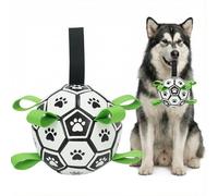 Kylinsure Ballon de football pour chien avec corde, 18,5 cm Ballon en forme de chapeau, Jouet interactif pour chien Balle flottante avec une grande capacité de rebond. Jouet durable pour l'intérieur