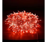 Kyllog Guirlande Luminieuse, 30m/300 LEDs Etanche Intérieur et Extérieur 8 Modes,220v Fairy Lights pour Lumineuses Jolie Décoration pour Noël,Fête,Jardin,Terrasse,Balcon (Rouge)