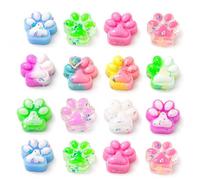 KYLOS 16 Pièces Squishy Patte De Chat, Mini Jouets Sensoriels, Taille 3,5Cm, Couleurs Assorties