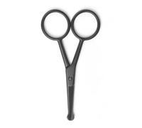 KYLOS Ciseaux Cheveux Nez, Ciseaux Cheveux Oreilles Ciseaux Barbe Incurvés Pointe Arrondie, Ciseaux Nez Premium Manucure Sourcils Visage Ciseaux Hommes, Ciseaux Ongles, Noir,89Mm