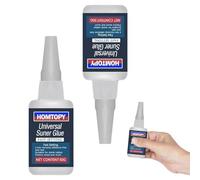 KYLOS Colle Instantanée Extra Forte 2 Pièces * 50 G | Idéale Comme Colle Plastique, Colle Textile, Colle Artisanale, Colle À Verre, Colle À Cuir, Colle À Bois, Colle À Pierre,Colle Forte