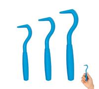 KYLOS Kit de 3 Tire-Tiques Professionnels - Fabriqué en France - Crochet Double Côté pour Extraction Sans Douleur des Tiques sur Chiens, Chats et Humains - Méthode Sécurisée sans Compression