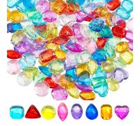 KYLOS Lot De 100 Pierres Précieuses Pour Enfants - Diamants - En Acrylique - Grands Diamants - Cristaux Pour Enfants - Pour Anniversaire D'Enfant, Mariage, Vases - Décoration De Table
