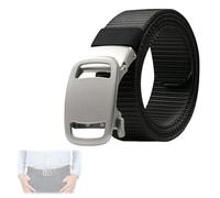 KYLOS Travail Homme,Ceinture Homme,Ceintures Réglable en Tissu Toile Pour Nylon Hommes Noir,Pas de Boucles Métalliques, Passe Rapidement Par la Sécurité de L'aéroport, Convient Pour et Les Voyages