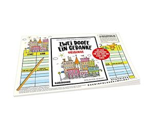 Kylskapspoesi 43029 - Bloc de Jeu - Deux doofes Une pensée Originale - 320 mm x 226 mm x 7 mm