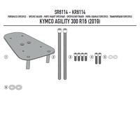 Givi Kymco Agility 300 R16 2019-2023 Top Case Rear Fitting Gris