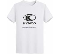 Kymco Logo t Shirt for Men Oversize t-Shirts Tees Tops Graphic t Shirts Summer Harajuku Short Sleeve t-Shirts Men's Clothing White XL