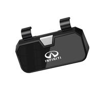 KYMEDQ Étui à Lunettes Pare-Soleil Voiture ABS Porte-Lunettes pour Infiniti QX30 2020-2025 2026 H15, Boîte de Rangement avec Double Clip, Fermeture Amortie, Fente pour Carte,B-01