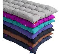 KYMMPL Coussin de banc de 8 cm d’épaisseur 2/3 places, coussins de banc de jardin rectangulaires de 100/120 cm pour patio/chaise/balançoire/banc/intérieur (Beige, 120 x 45 cm)