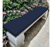 KYMMPL Coussin de banc imperméable pour extérieur, éponge haute densité, 5 cm d'épaisseur, facile à nettoyer pour jardin, pelouse, balcon ou canapé (bleu marine, 80 x 30 x 5 cm)
