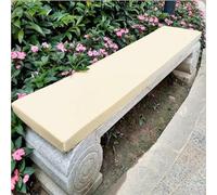 KYMMPL Coussin de banc imperméable pour extérieur, éponge haute densité de 5 cm d'épaisseur, facile à nettoyer pour jardin, pelouse, balcon et canapé (Crème, 90 x 45 x 5 cm)