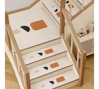 KYMMPL Lot de 5 tapis d'escalier d'intérieur de luxe de 26 x 70 cm, absorbant, double face, antidérapant, effaçable, lavable, envers en caoutchouc, tapis d'escalier adapté aux animaux domestiques