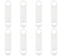 kymqlyw Lot de 8 décapsuleurs plats en acier inoxydable - 17,8 x 4 cm - Lame de bar solide - Décapsuleur amusant pour barman - Fournitures de fête - Argenté
