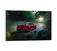 KYNA Poster de voiture de sport pour Alfa Romeo Giulia GTA Racing Car Super Car Poster décoratif sur toile Poster mural et image d'art Impression moderne pour chambre à coucher 30 x 45 cm