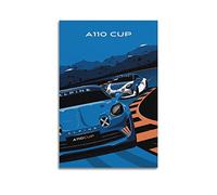 KYNA Poster de voiture vintage Alpine A110 Cup Racing Car Poster décoratif sur toile Poster et image d'art Impression moderne Famille Chambre 30 x 45 cm