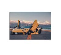KYNA Poster Hyper Car pour Lamborghini Aventador SVJ Sport Car Supercar Poster décoratif sur toile pour chambre à coucher 30 x 45 cm