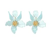 KYNARI Boucles d'oreilles à tige bohème pour femme, bijoux à fleurs | Boucles d'oreilles pendantes hypoallergéniques et légères à porter toute la journée, en acrylique pour un rendez-vous