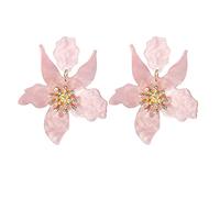 KYNARI Boucles d'oreilles à tige bohème pour femme, bijoux à fleurs | Boucles d'oreilles pendantes hypoallergéniques et légères à porter toute la journée, en acrylique pour un rendez-vous