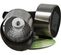 Kynast Garden Projecteur LED Solar Spot argenté avec piquet de terre