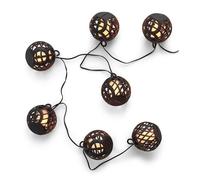 Kynast Jardin Guirlande Solaire LED Avec 8 Lanternes Longueur 2m
