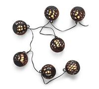 Kynast Jardin Guirlande Solaire LED Avec 8 Lanternes Longueur 2m