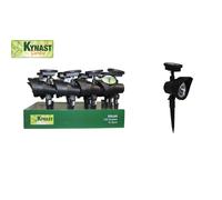 Kynast Solar Projecteur Spot en noir avec piquet de terre 29cm
