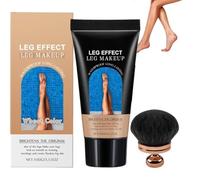 Kyne Leg Perfector,Maquillage Des Jambes,Body Coverage Perfector,Perfecteur De Couverture Du Corps,Perfecteur De Teint Complet Avec Pinceau Pour Les Jambes,Imperméable Et Durable,Anti-Cernes (Wheat)