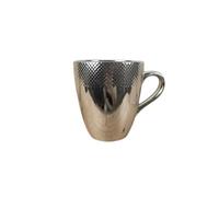 KYNHMG HOMELY Tasse à café en céramique galvanisée - Tasse classique en céramique plaquée or, élégance rétro pour la maison et le bureau, idée cadeau de luxe