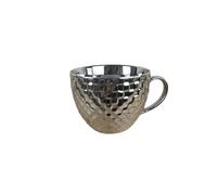 KYNHMG HOMELY Tasse à café en céramique galvanisée - Tasse classique en céramique plaquée or, élégance rétro pour la maison et le bureau, idée cadeau de luxe