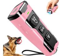 KYNOVEX Dispositif anti-aboiement pour chiens - 3 modes de dissuasion à ultrasons pour chien, rechargeable et sûr, dispositif d'arrêt d'aboiement pour intérieur et extérieur