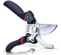 Kynup Secateur de Jardin, 8.6" Sécateur Jardin Professionnels, Ciseaux Jardinage Plante, Tondeuses Pour Plantes, Outils de Jardin, Noir