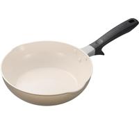 KYOCERA CF-24SC-WBG Cerabrid PFAS PFAS Plomb Cadmium Fluor Céramique Traitement Céramique 24 cm Profondeur Type IH Compatible Gaz Antiadhésif Utilisation à l'huile Moins de chaleur moyenne Beige