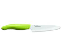 Kyocera Couteau Céramique FK-110-WH-GR pour Légumes - 11 CM Lame - Griff. Vert