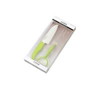 KYOCERA GIFT SET GR COUTEAU DU CHEF : 1 FK-140-WH GR + 1 EPLUCHEUR CP-10-NGR VERT