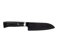 KYOCERA JPN-140-BK COUTEAU JAPONAIS SANTOKU MANCHE PAKKA WOOD LAME CÉRAMIQUE NOIR 14 CM Noir G