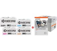 Kyocera + Prindo Universal Papier 2500 Blatt Value Pack Noir(e) / Cyan / Magenta / Jaune / Blanc Original TK-5450 MCVP