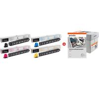 Kyocera + Prindo Universal Papier 2500 Blatt Value Pack Noir(e) / Cyan / Magenta / Jaune / Blanc Original TK-8525 MCVP 01