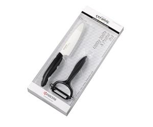 Kyocera Starter Set BK Couteau d'Office + 1 Eplucheur Lame Céramique
