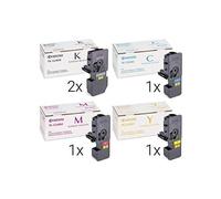 Kyocera TK-5240 Lot de 5 toners d'origine 2 x noir, jaune, cyan, magenta