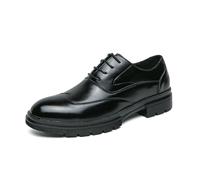KYOESCAI Chaussure Derbys Homme Ville Habillées Formelles Affaires à Lacets Oxford pour Hommes Chaussures De Mariage,Noir,42 EU
