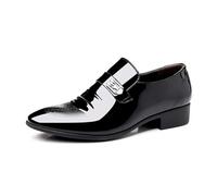 KYOESCAI Mocassins Homme Chaussures De Costume Derbies Habillées Formelles Affaires Oxford pour Hommes Mariage,Noir,41 EU