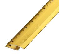 KYOFIS Bande de Transition en Aluminium en Forme de Z for Tapis et carrelage, seuil de Sol en Bois stratifié, Garniture de Protection de Bord découpable for Le Bureau et la Maison(Gold)
