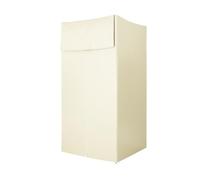 KYOFIS Cabine d'essayage Pliable et Portable avec Rideau occultant for Boutique, Centre Commercial, Bureau, événements, Crochets for Cadre, légère(Beige,80 * 80cm)