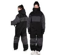 KYOFIS Combinaison de Ski isolée, vêtements Coupe-Vent for Moto, Combinaison de Sauvetage, imperméable et Coupe-Vent, for Adultes/Hommes/Femmes(Gray,XX-Large)