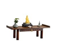 KYOFIS Table d'autel de bouddha en bambou, avec plateau caché, plaque de traction rétractable, armoire de méditation for la maison(40x25x18.5cm/15.7x9.8x7.3in)