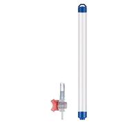 KYOFIS Tube d'échantillonnage d'eau 250ml 500ml 1000ml avec Valve d'arrêt par gravité, échantillonneur de Liquide en PVC(7 Packs,250ml)