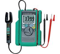 Kyoritsu KEW 2000 Multimètre numérique avec mini pince pour la mesure de tension AC/DC, courant AC/DC, résistance, comptabilité, fréquence, gris