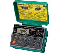 Kyoritsu KEW 6010B multifonction numérique pour mesure continuité des conducteurs de protection et equipotenziali, résistance d'isolement, résistance de terre pour systèmes TT, gris