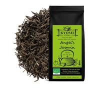 Kyosei Tea - Angel’s Jasmin Bio Premium - Vrac 100 g - Thé Vert Sencha aux Fleurs de Jasmin - Mélange Floral & Délicat - Sans OGM & Sans Gluten